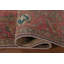 Tapis rose rétro en laine 8x11