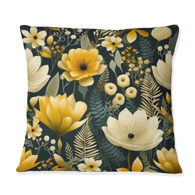 Floral Throw Pillow