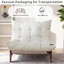 Fauteuil de salon ajustable, fauteuil lounge 3 positions, dossier réglable, fauteuil d'appoint capitonné-387332852