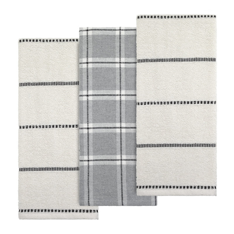 Izod Oxford 3-Piece Kitchen Towel Set