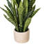 Faux Snake Plant in Cement Pot