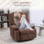 Fauteuils inclinables avec Power Lift, massage par vibration et amp; Fauteuil chauffant en chenille noyer brun Heat | Assemblage rapide, télécommande-923251169