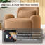 Fauteuil d'appoint moderne surdimensionné 37,2 po-565864225