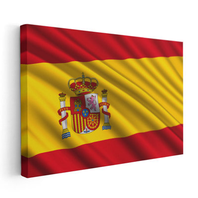 Drapeau espagnol, impression sur toile