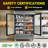 Coolski 54 in. 47.5 cu. ft. Auto / Cycle Defrost 2-Glass Door Commercial Reach In Display Upright Freezer in Stainless Steel