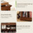 Rustic Record Player Stand Vinyl Record, Holder Hold Up To 230 Albums Farmhouse Turntable Stand With Cable Management-2003786823