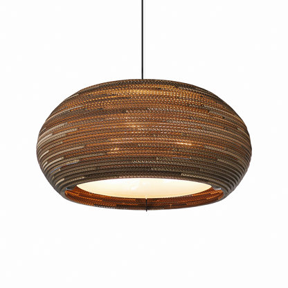 Scraplight Recycled Cardboard Pendant Light - Ohio