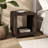 Lonni 20" Wide Square Side Table in Brown Oak-117546231