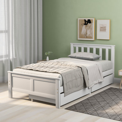 Peaks Solid Wood Storage Bed