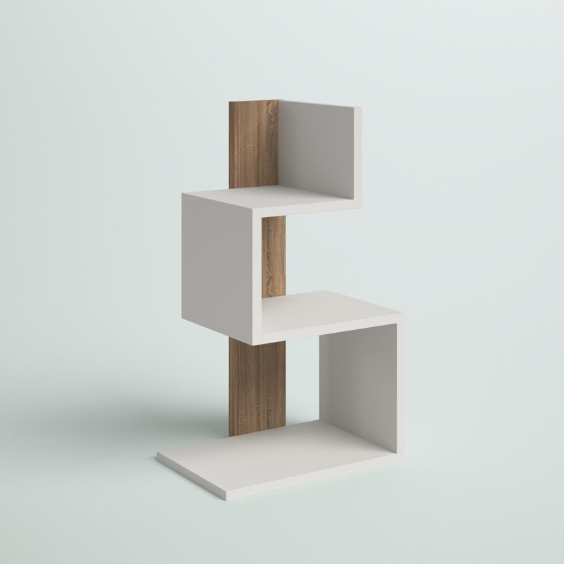 16.54'' W Nightstand, White/Oak