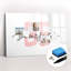 Magnetic Memo Board Whiteboard - 90 x 60 cm - With Marker and Magnets - Inscription Be yourself