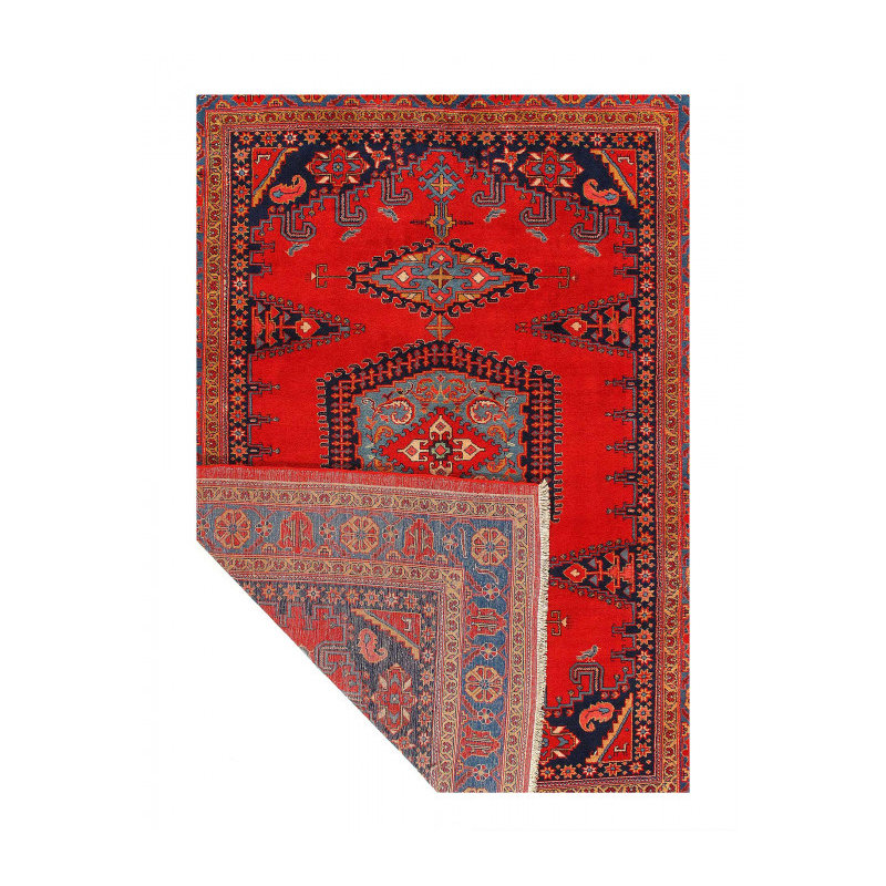 Fine Hand Knotted Persian Vintage Viess rug 7'11'' X 10'4''
