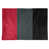 Rouge / gris acier / noir