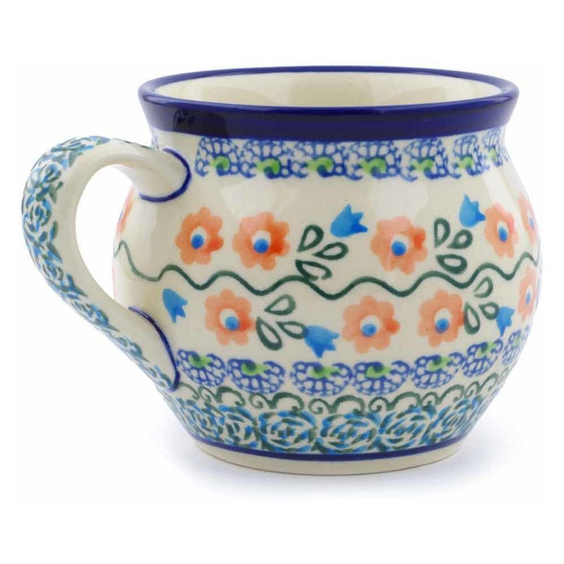 Tasse à bulles en grès poli 10 oz - Tulip Vines