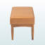 Banc de salle à manger en simili cuir brun clair et finition noyer H 18,18 po x l 46,78 po x P 17,59 po Isaacson