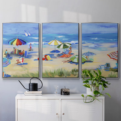 «Sunshine State Of Mind», reproduction sur toile 3 pièces