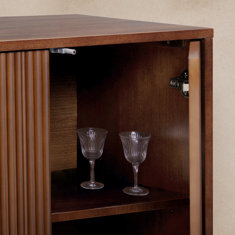Buffet moderne 4 portes Tremolo, Noyer