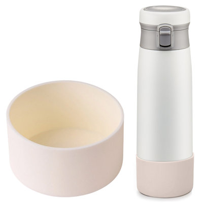 Couvercle de bouteille d'eau isotherme de 7,5 cm de diamètre et couvercle de protection en silicone