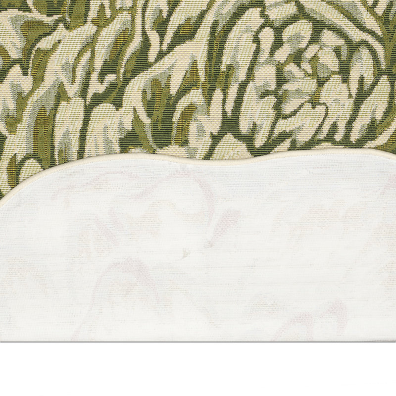 Joll Abstract Polyester Non-Skid Kitchen Mat, Round 3'3", Green