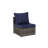 6 Pieces Patio Furniture Set,Outdoor Woven Sectional L- Shaped Patio Furniture ,Wicker Conversation Set with corner table&Glass Top Table for Backyard Poolside-1304697801