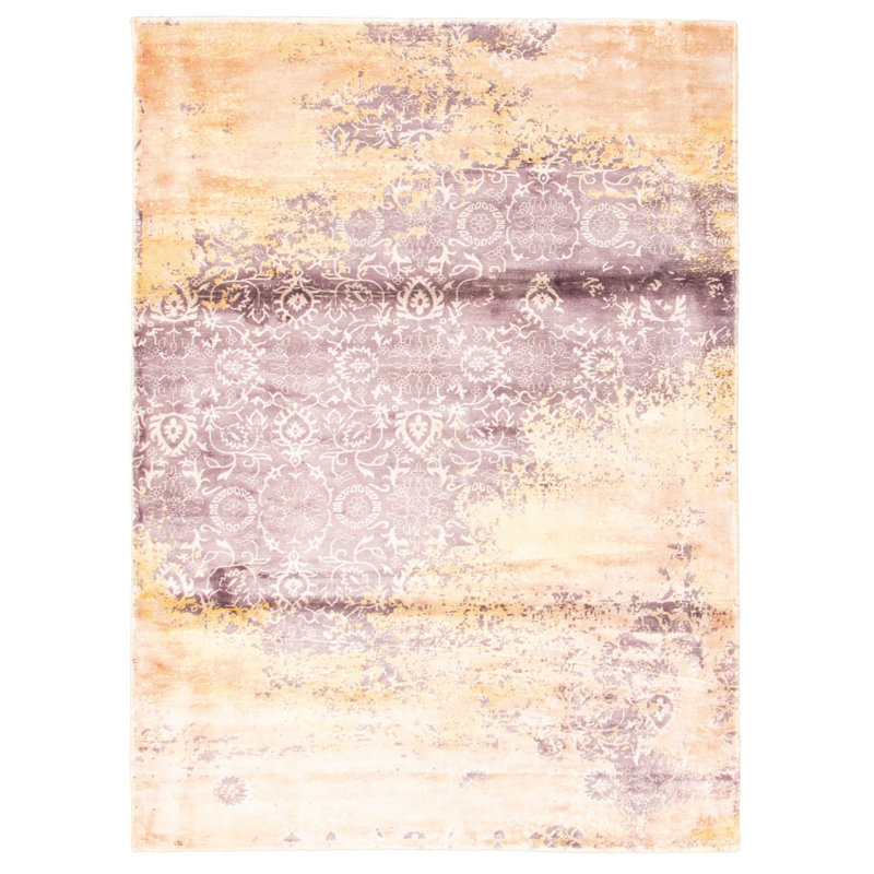 Tapis beige noué à la main Egmont