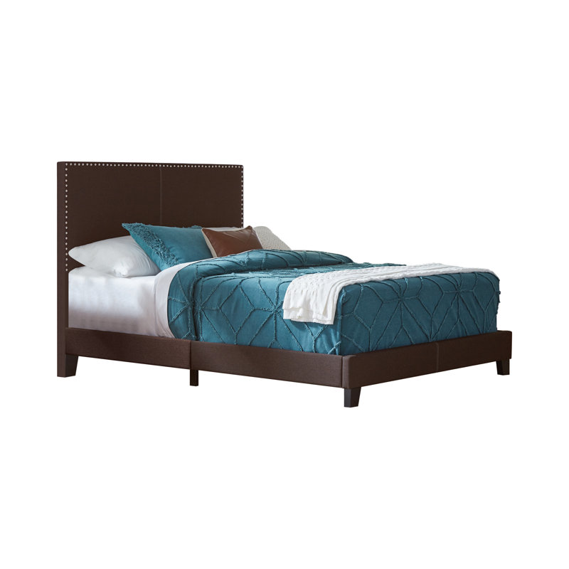 Lit tapissier standard Cialan, Très grand, Espresso