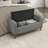 Prea 50" Mid-Century Modern Textured Fabric Lift Top Storage Bench with Interior Storage, Classic Button-Tufted Detail-1910274707