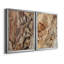 «Tree Texture Triptych I», toile encadrée de qualité supérieure - prête à être accrochée-1594591675-1594591620