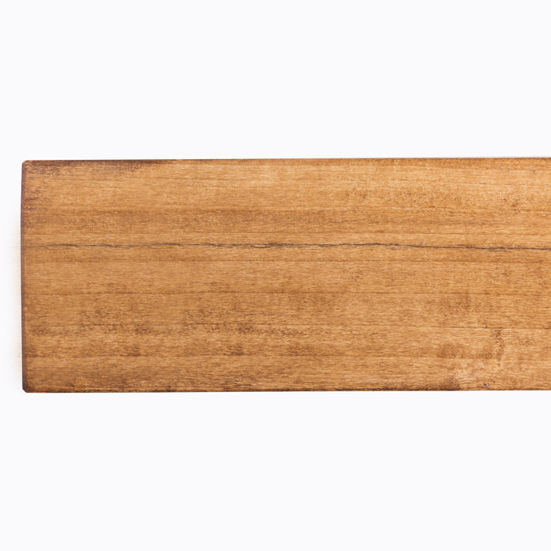 60" Aged Oak Poplar Hollow Farmhouse Fireplace Mantel Shelf