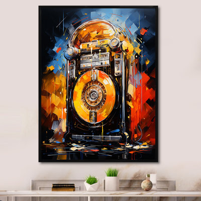 Jukebox Machine Neon Grooves 4 - Jukeboxes, art mural