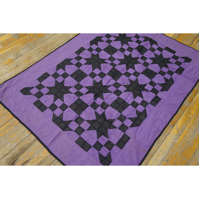 Antique Quilt Allover Geometric Needlework Rug