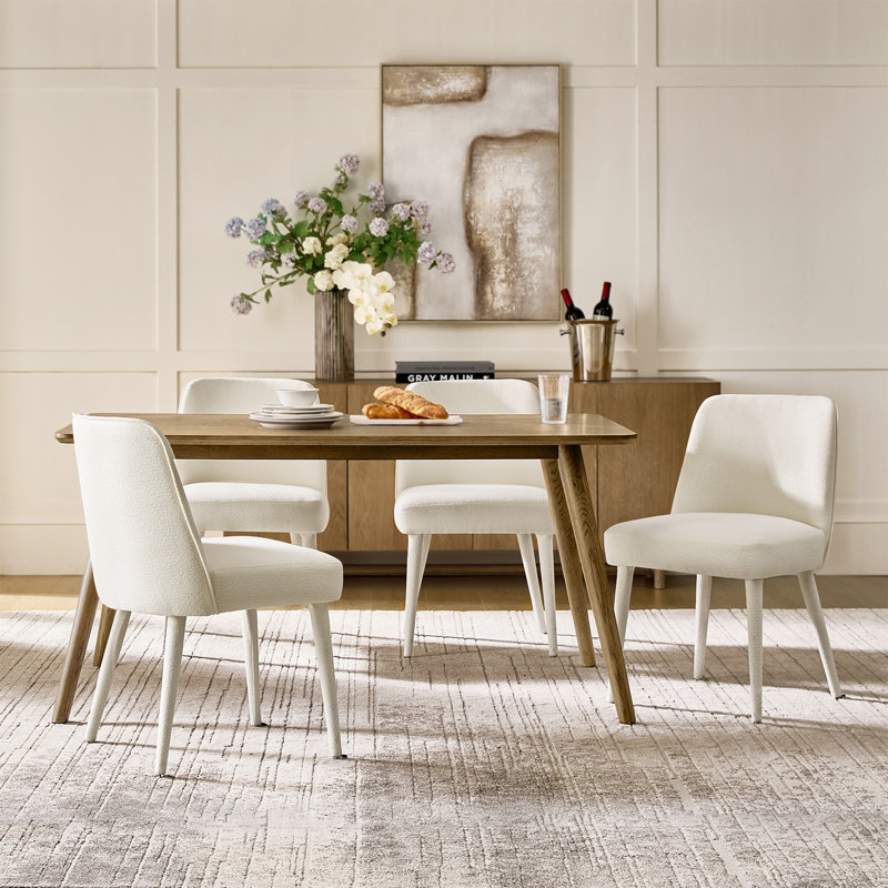 Ensemble de 4 chaises rembourrées Verity, Caramel