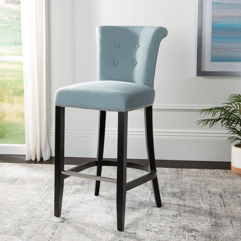 Tabouret de bar et de comptoir Arlease, Bleu ciel, Tabouret de bar (assise de 29,7 po de hauteur)