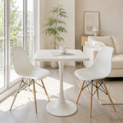 23.6-inch Square Tulip Dining Table for 2
