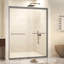 Porte de douche contemporaine en verre de sécurité durable