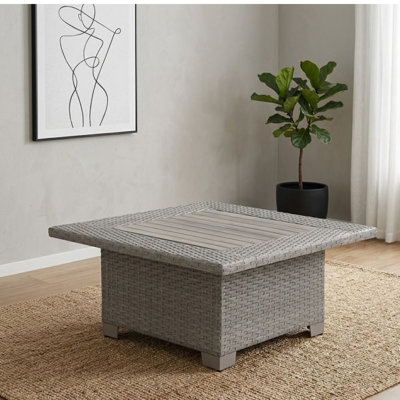 Table basse en osier Asotin