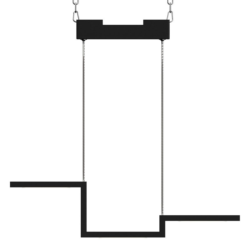 Luminaire suspendu unique à 1 lumière DEL