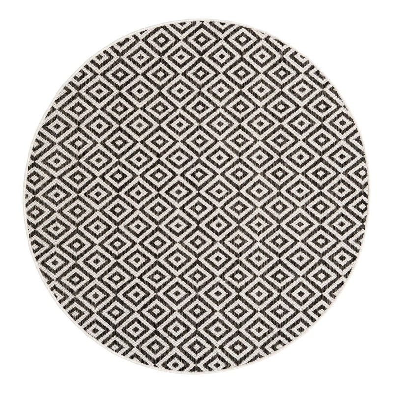 Tapis intérieur / extérieur Jill Zarin Costa Rica, Rond 5 pi 3 po