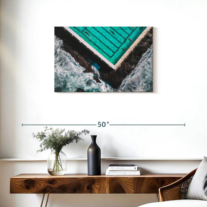 Rorry The Pool By The Beach, 20" H x 30" W
