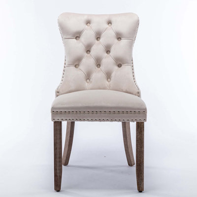 Merryl Tufted Velvet Side Chair Dining Chair