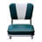 Retro Home Upholstered 'V' Back Dining Chair-18734018