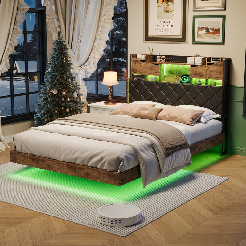 Upholstered Storage Bed, European Double (140 x 200 cm)