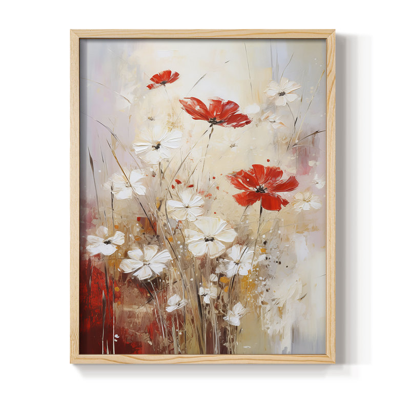 Reproduction encadrée FLORAL Series CCXCIV - bois massif, H 30 po x l 24 po
