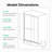 56"-60"W*72" H  Semi-Frameless Double Sliding Shower Door-111798341