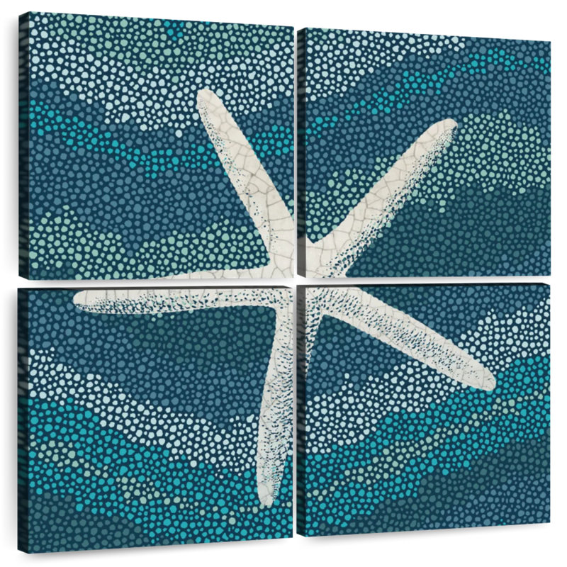 Aletra Blue Sea Glass II, H 18 po x l 18 po