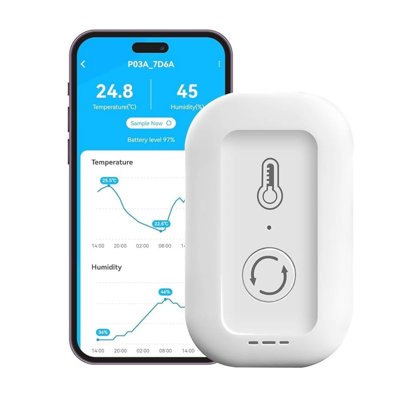 WiFi Smart Temperature and Humidity Monitor, AAA Battery Powered Digital Indoor Hygrometer Thermometer with DayBetter App Remote Alert & Data Recording, Wireless Humidity Temperature Sensor Gauge for Bedroom, Closet, Garage, Greenhouse, Home In