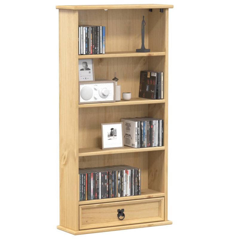 Armoire à CD vidaXL Miel