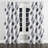 Abstract Curtains for bedroom - Grey Soft Charcoal Grommet Curtain - 1 Panel-2101377018-2101377023