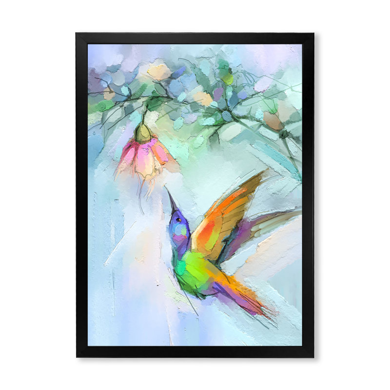 Papillon abstrait - Peinture, Cadre photo noir, H 20 po x l 12 po x P 1 po