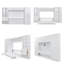Système de lit mural grand lit avec placard intégré, tiroirs de rangement et tablettes - Solution de lit escamotable tout-en-un peu encombrante